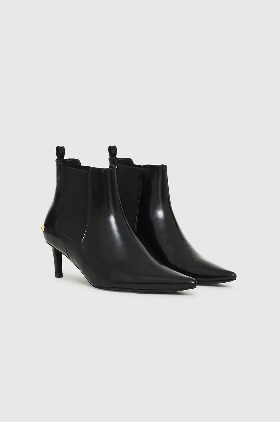 Anine Bing - Stevie Boots - High-Shine Black In Black