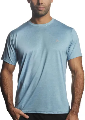 Arctic Cool Men??s Crew Neck Instant Cooling Moisture Wicking Performance UPF 50  Short Sleeve Workout Shirt