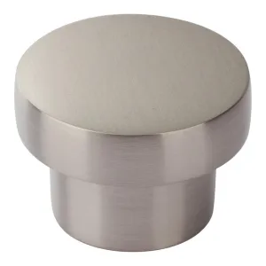 Atlas Homewares Chunky Round Knob Medium  A912-BN Brushed Nickel