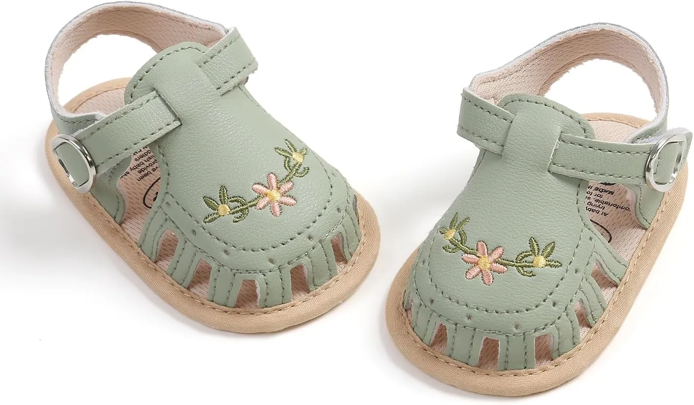 Baby Sandals Infant Boys Girls Summer Dress Flat Shoes Beach Sandals Newborn Crib Shoes First Walkers Prewalkers