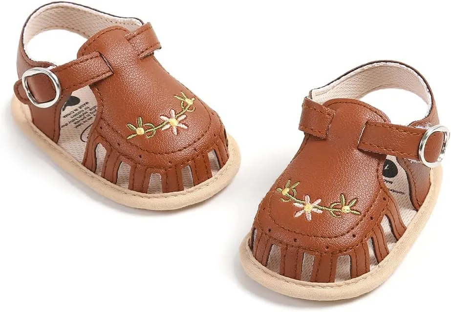 Baby Sandals Infant Boys Girls Summer Dress Flat Shoes Beach Sandals Newborn Crib Shoes First Walkers Prewalkers