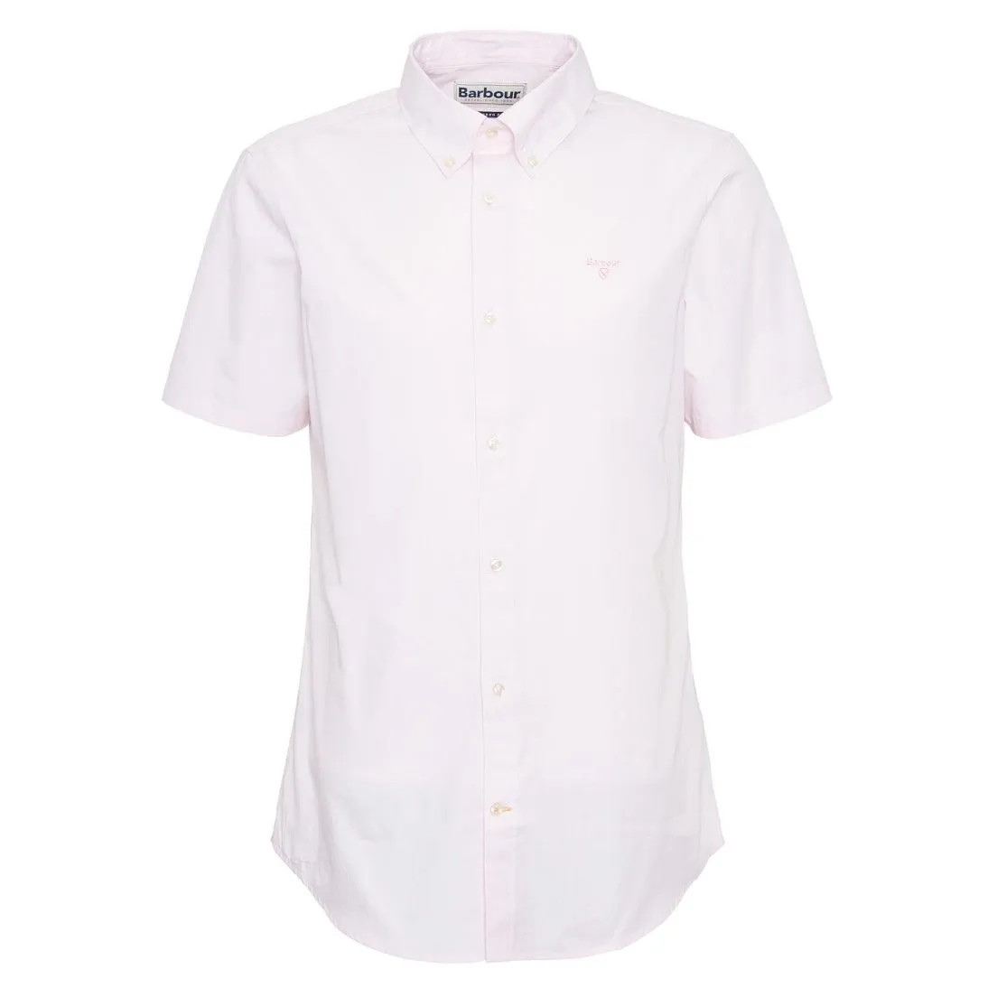 Barbour Crest Poplin Tailored Short Sleeve Shirt MSH5468PI51 Pink