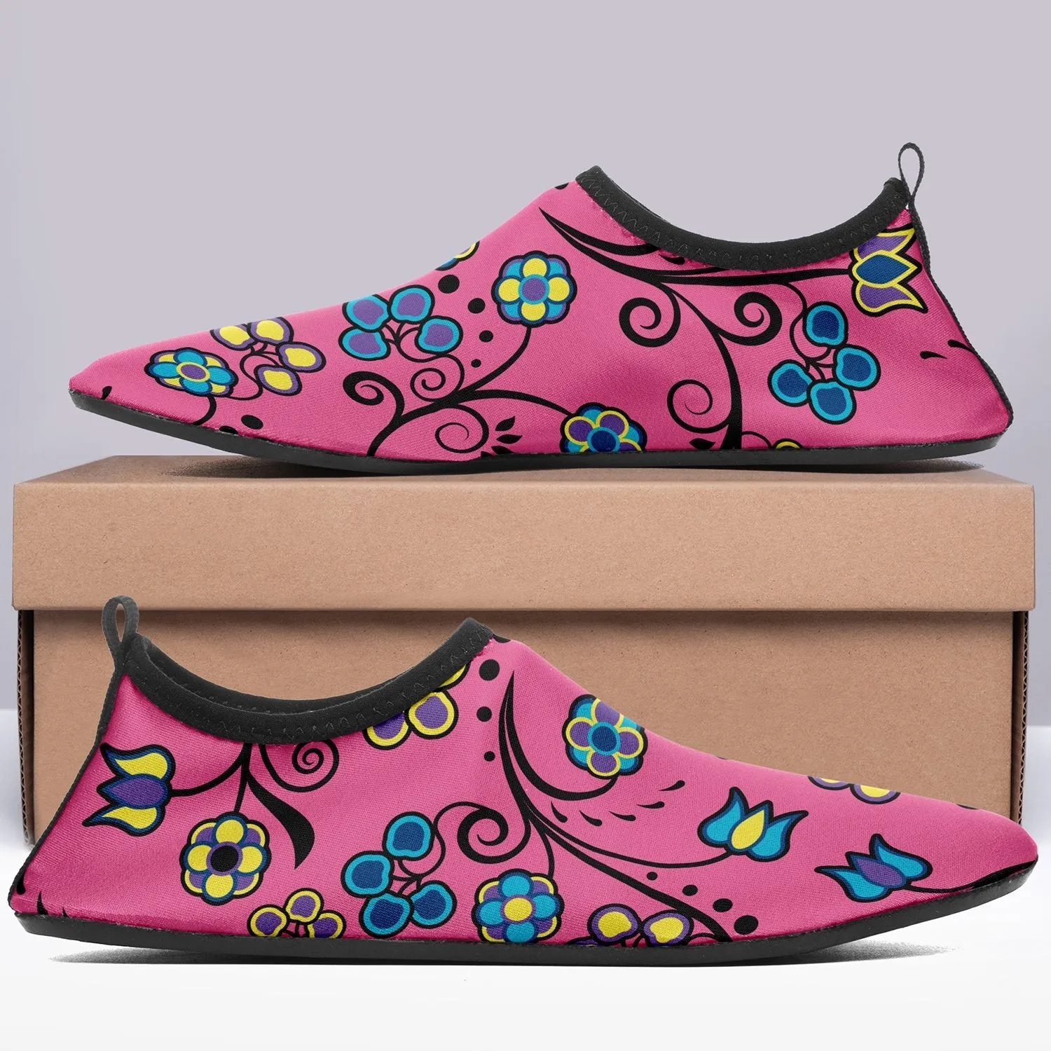 Blue Trio Bubblegum Kid's Sockamoccs Slip On Shoes