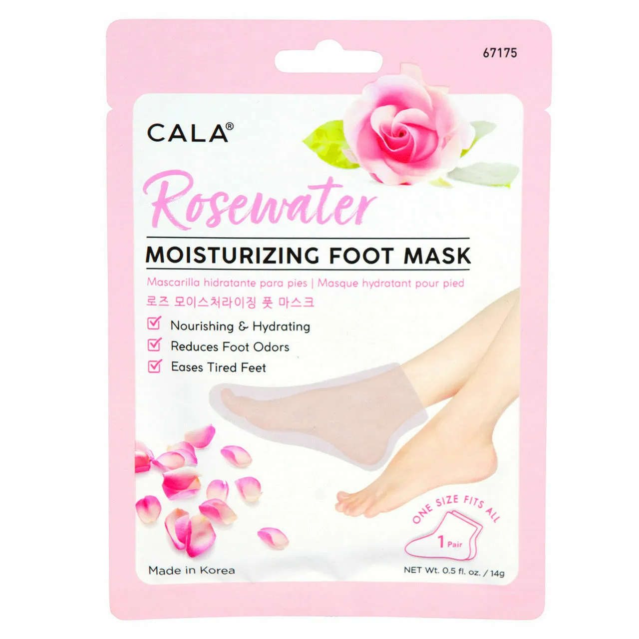 Cala: Moisturizing Foot Mask Rose #67175