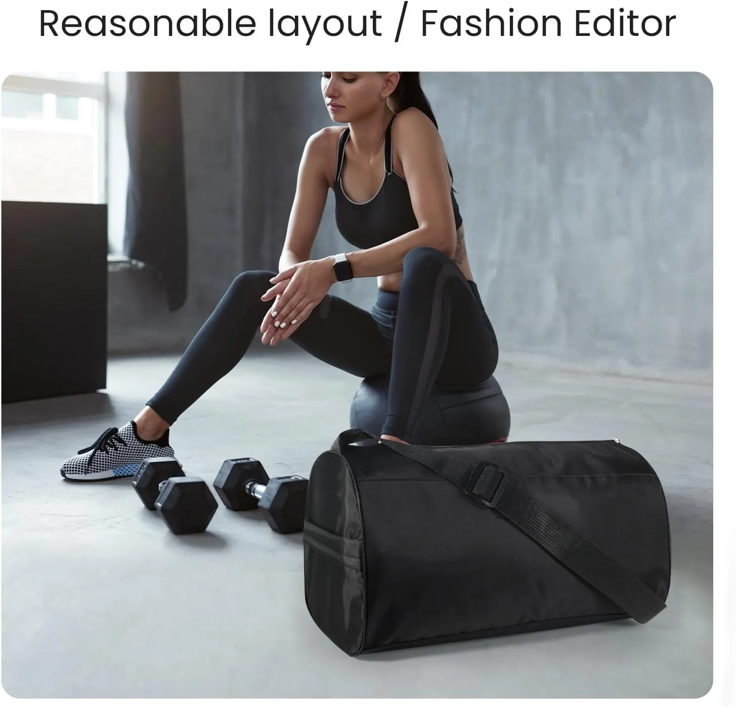 C&F BOGMOST Small Gym Bag for Women & Men,Small Lightweight Duffel Bag Carry On Bags Mini Duffel Travel Bag Waterproof Sports Bags for Workout/Sport/Travel, Dark green