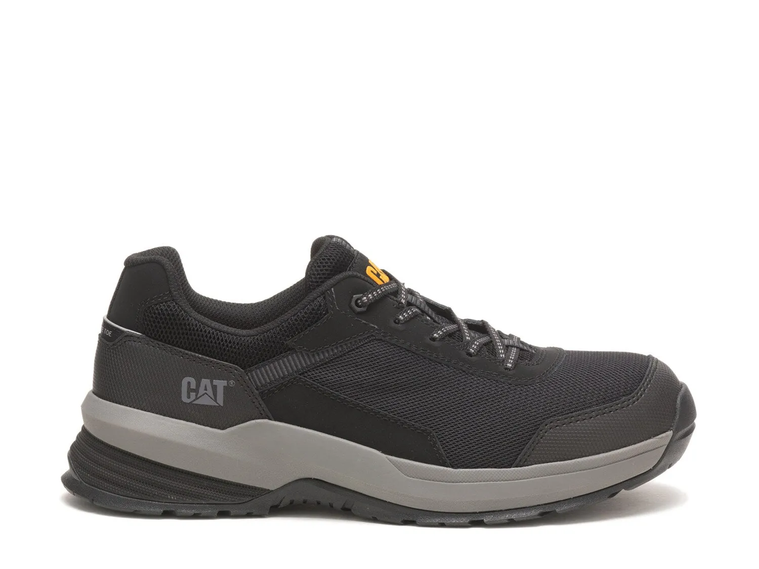 Caterpillar men's casual lace-up sneakers, black