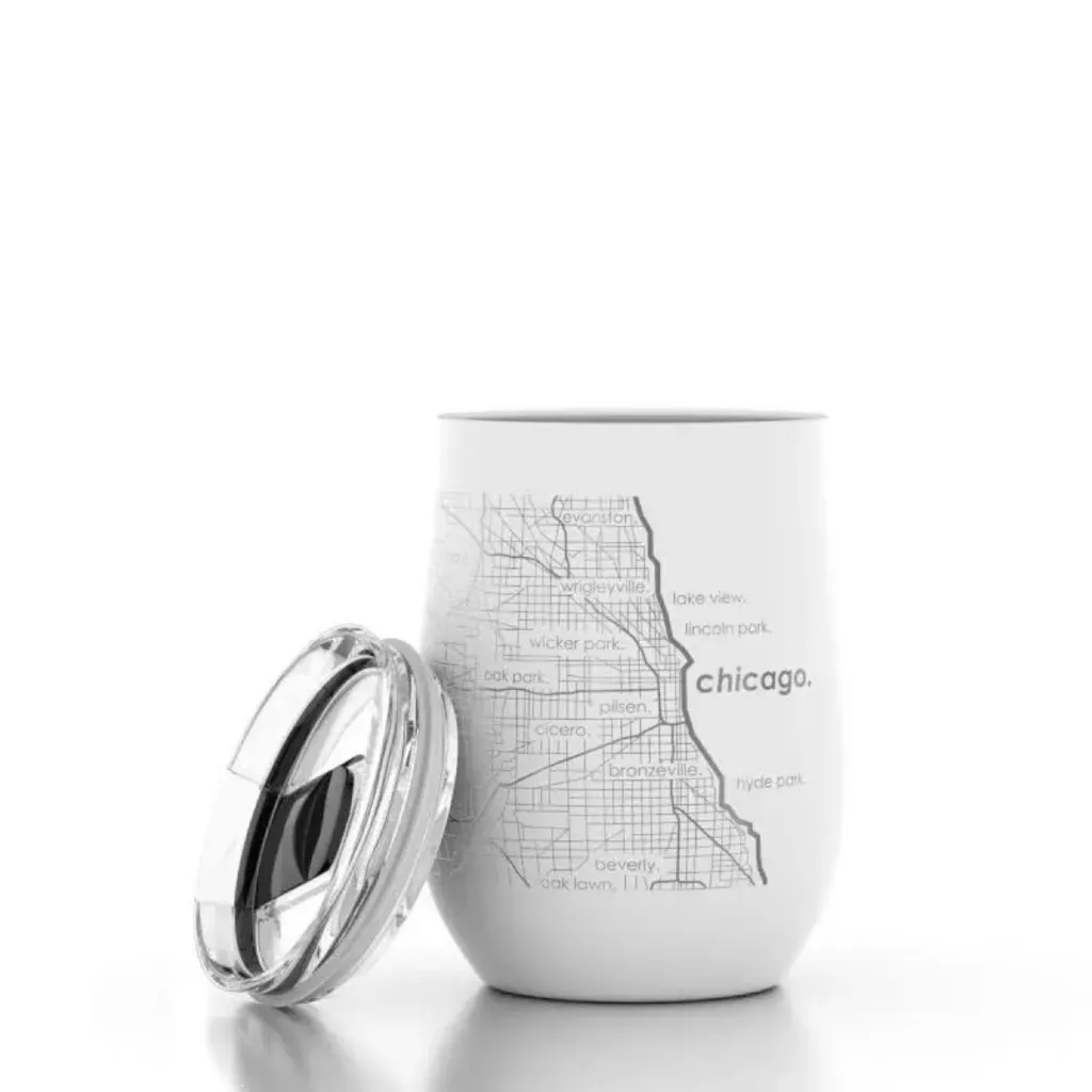 Chicago Map Insulated Stemless Tumbler - 12oz.