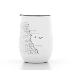 Chicago Map Insulated Stemless Tumbler - 12oz.