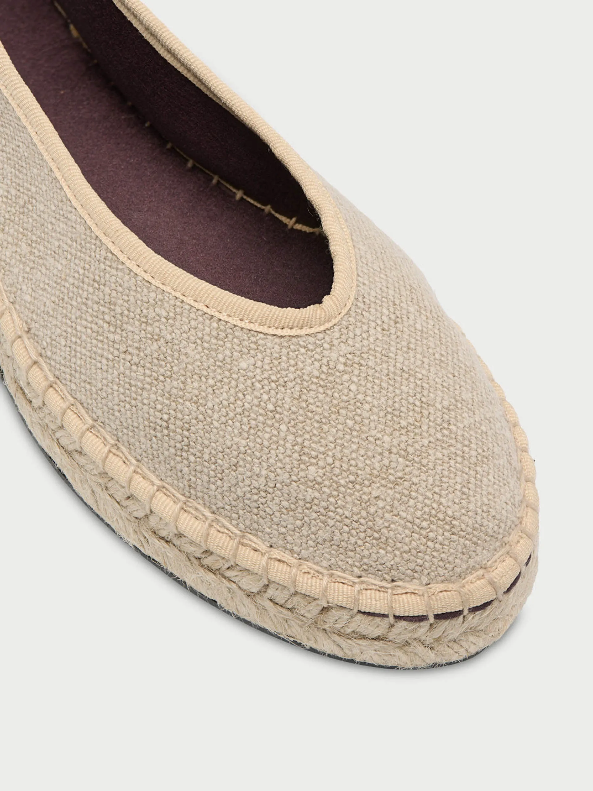 Cream Summer swing flats