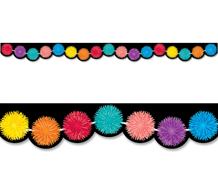 Creative Teaching Pom Poms EZ Border 48' (CTP10515)
