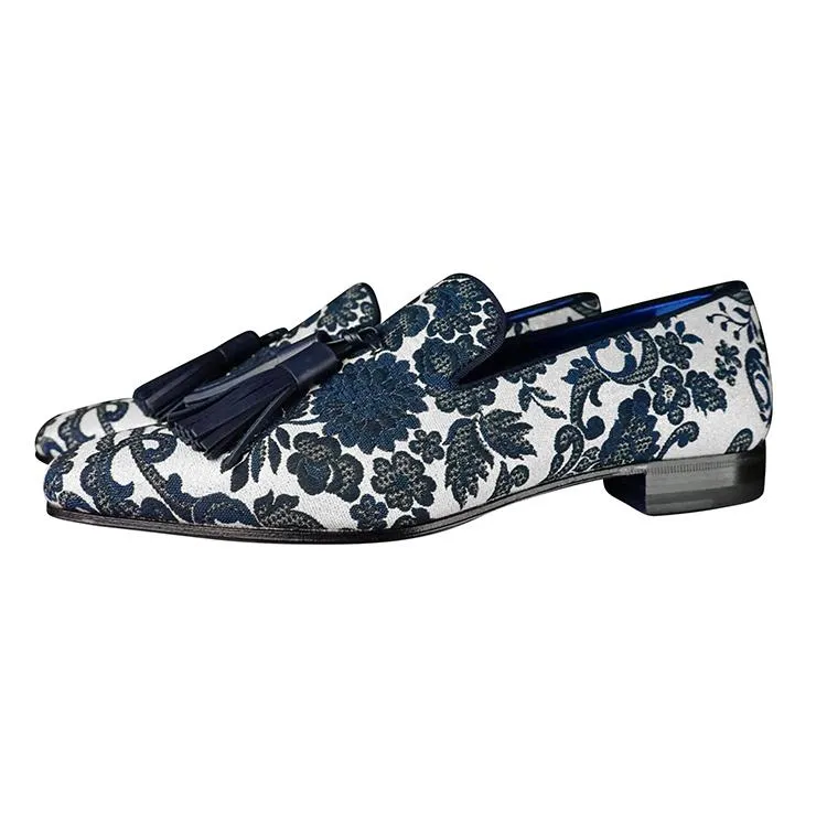 Damascus Series Lapis Tassel Loafer