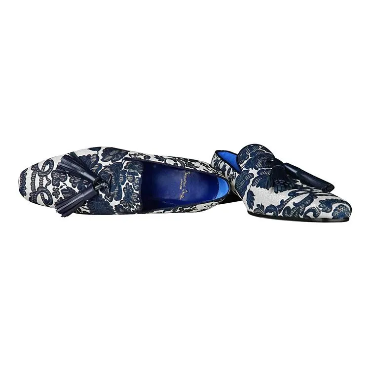 Damascus Series Lapis Tassel Loafer