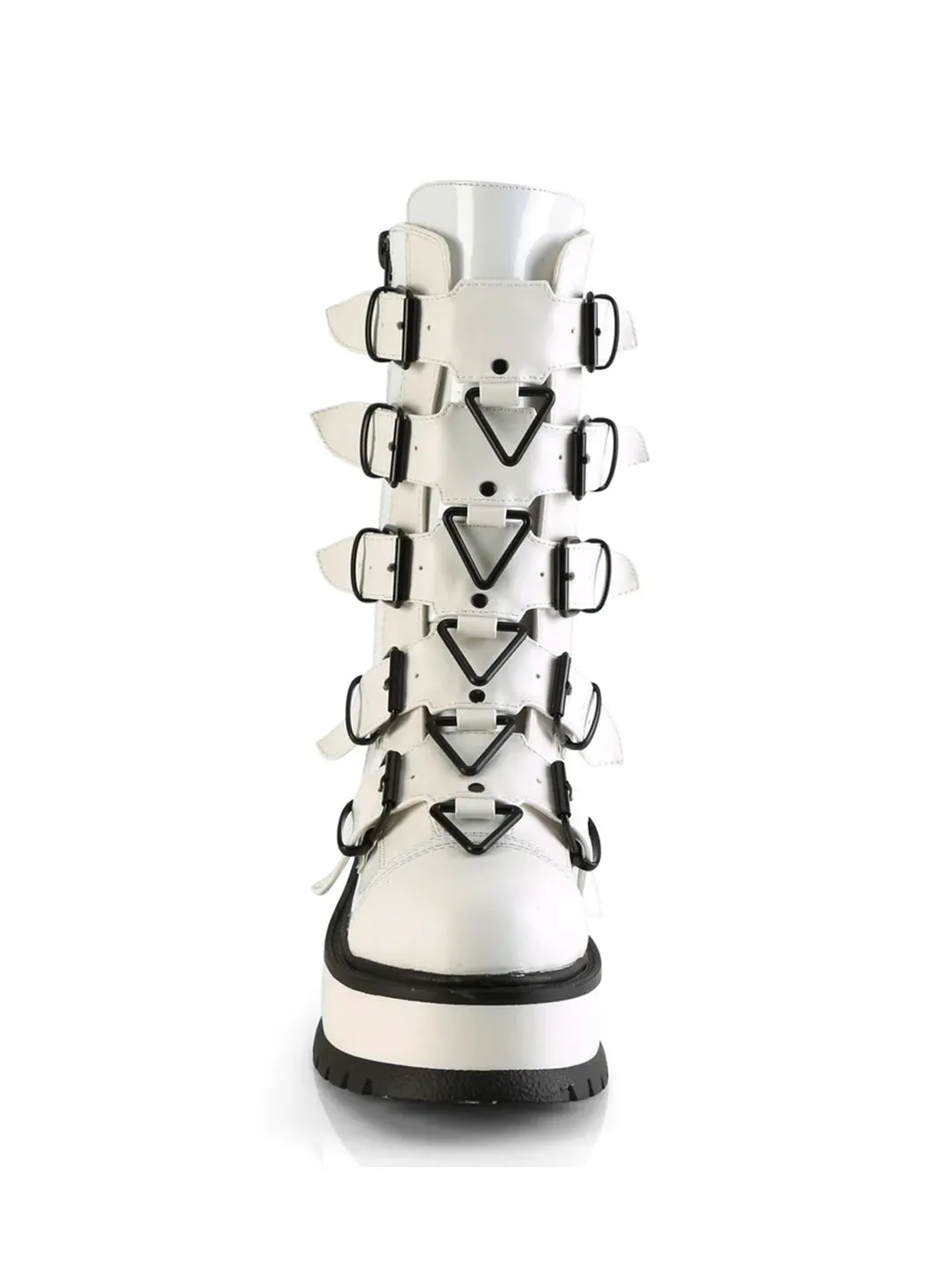 DEMONIA SLACKER-160 - WHITE PATENT ✰ PRE ORDER ✰