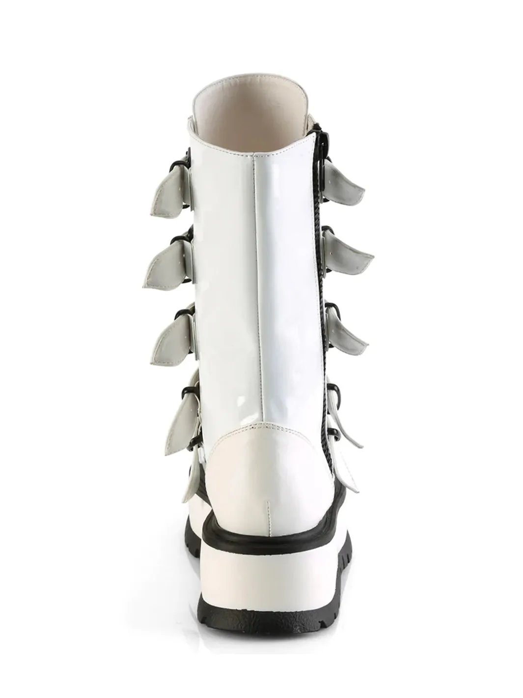 DEMONIA SLACKER-160 - WHITE PATENT ✰ PRE ORDER ✰