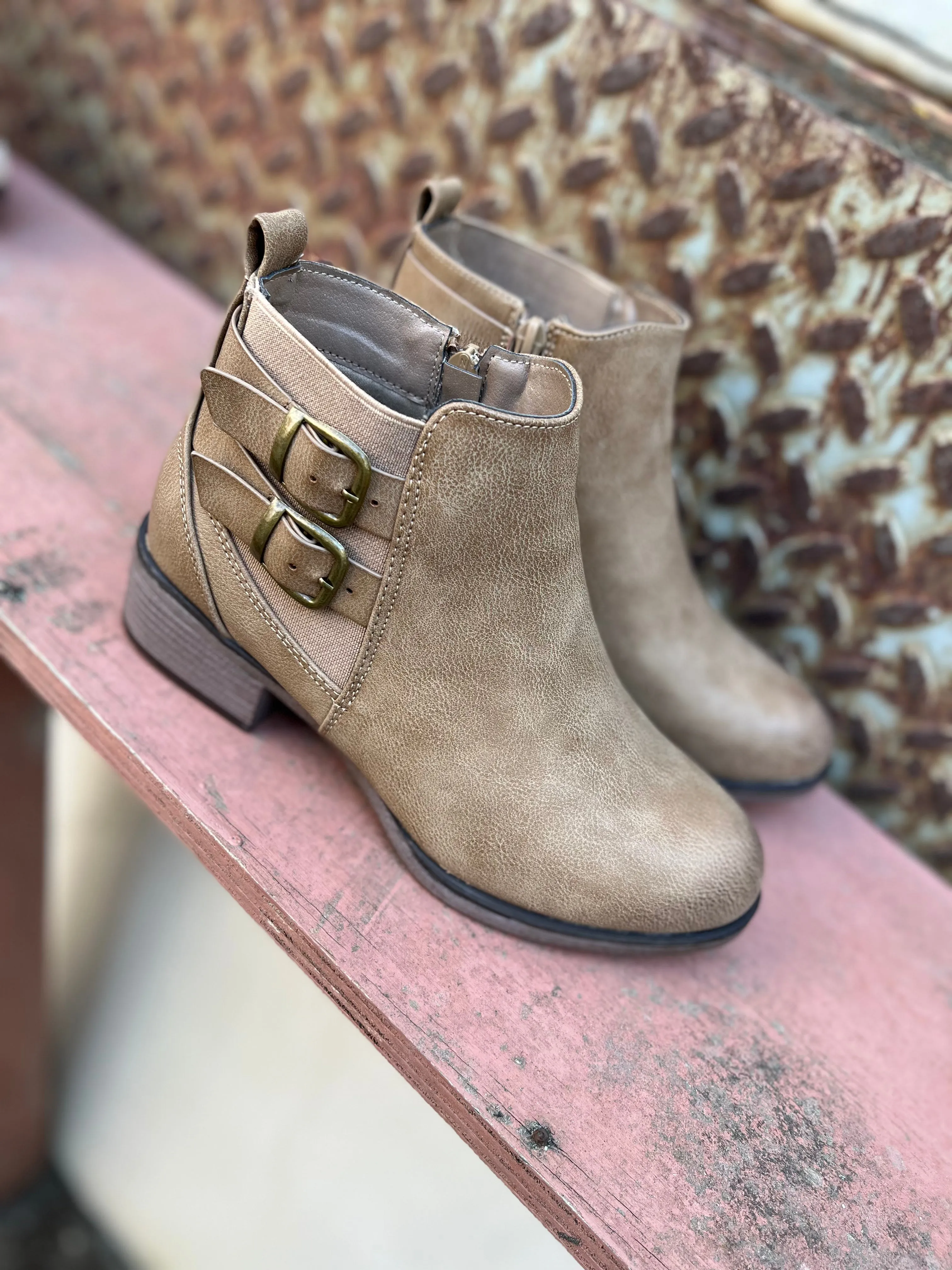Dylan Booties (Taupe)