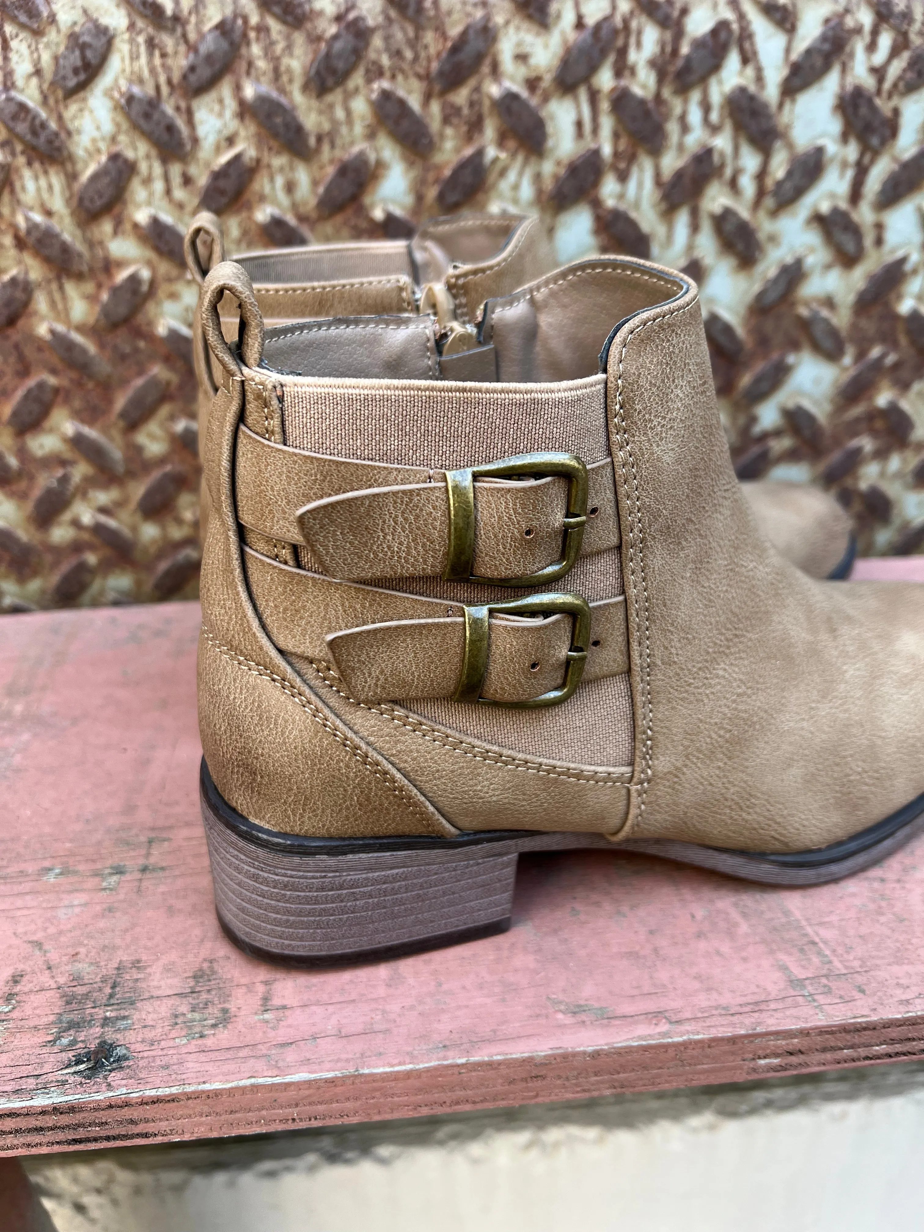 Dylan Booties (Taupe)