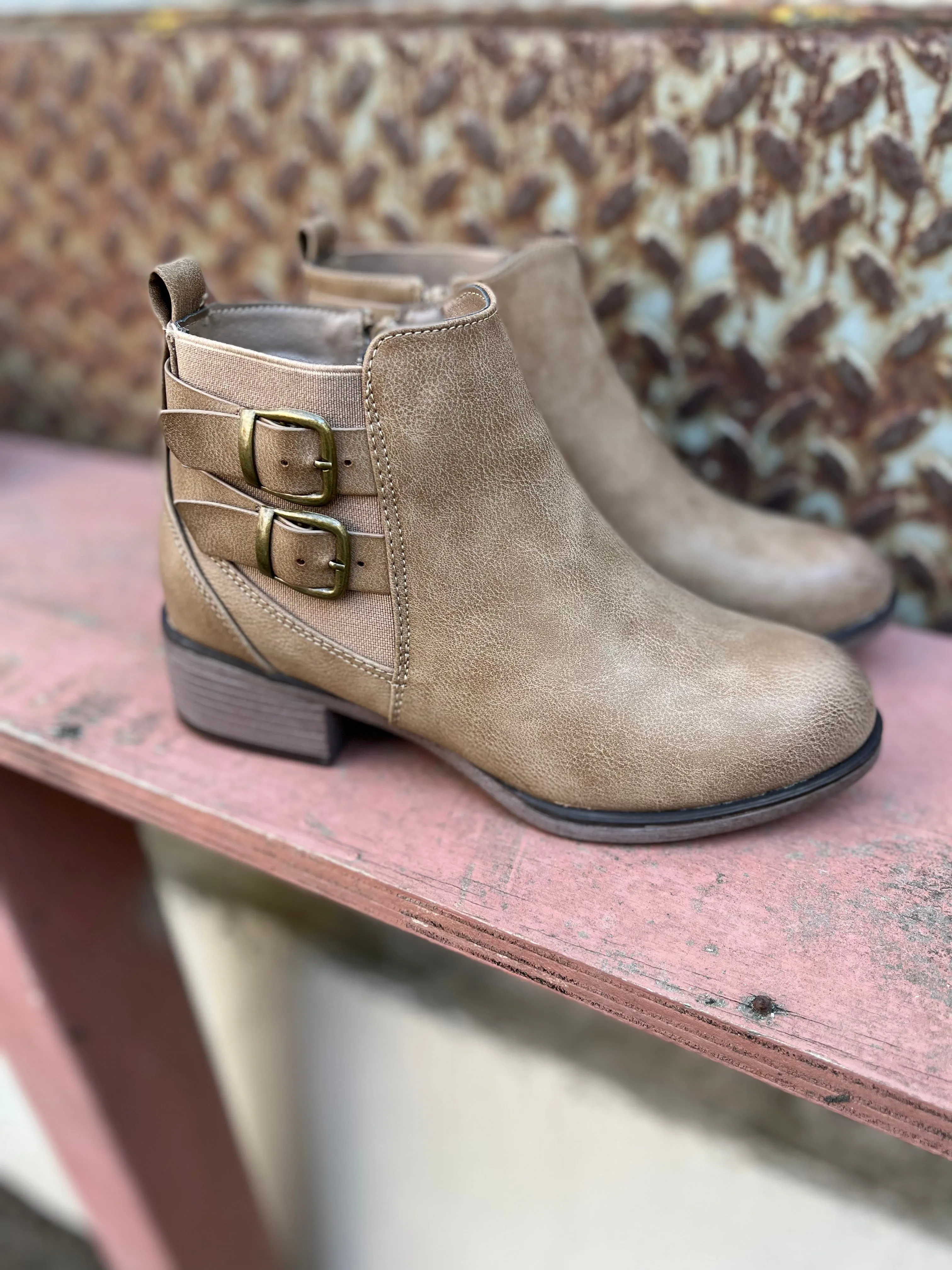 Dylan Booties (Taupe)