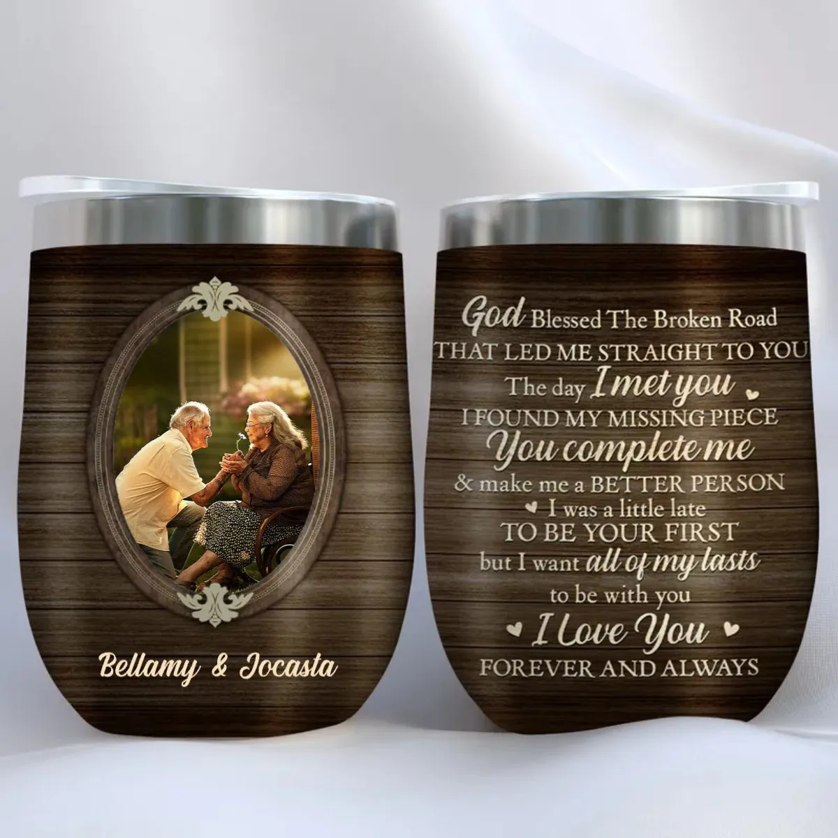 Family - I Always Love You - Personalized Wine Tumbler