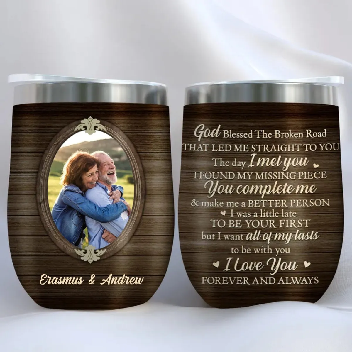 Family - I Always Love You - Personalized Wine Tumbler