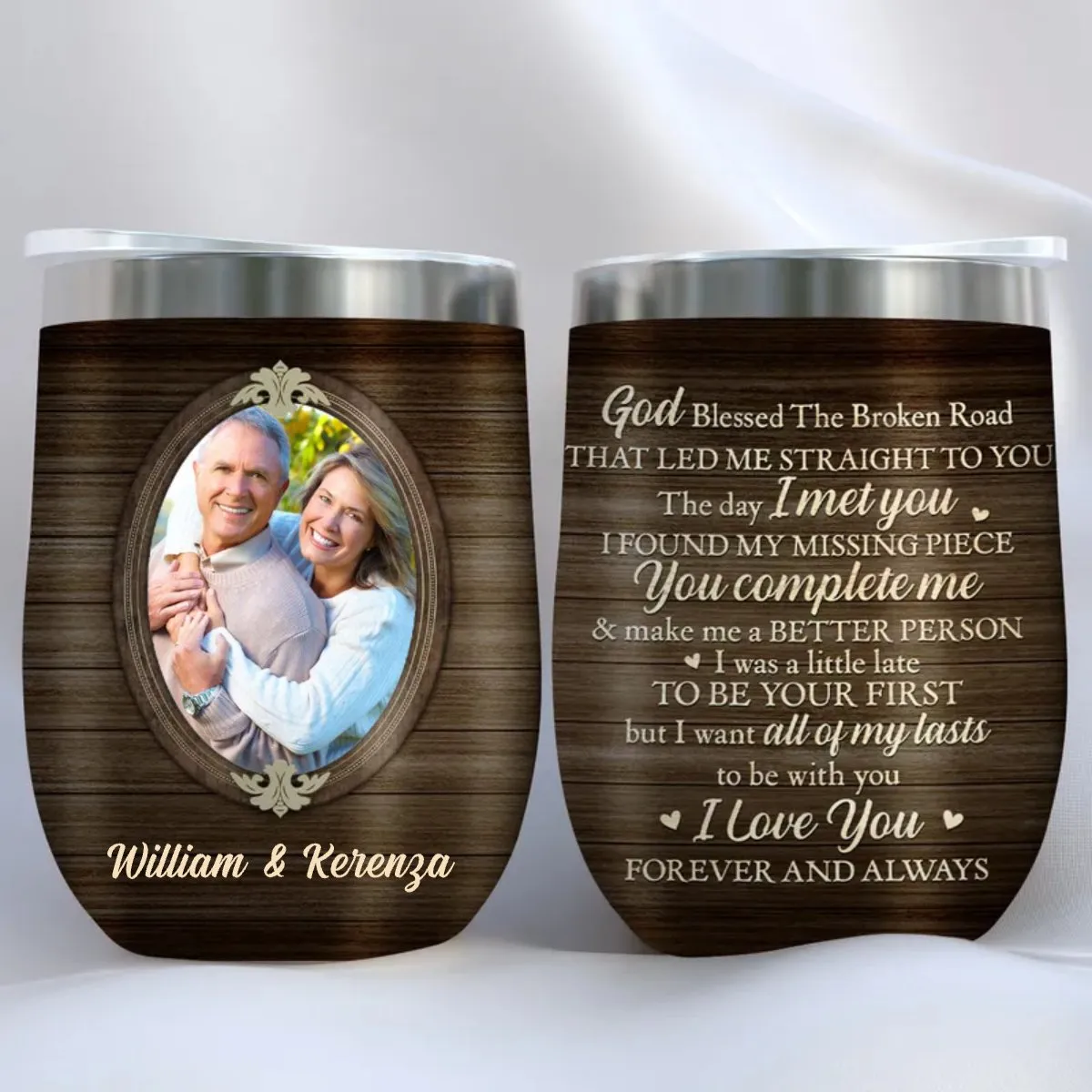 Family - I Always Love You - Personalized Wine Tumbler