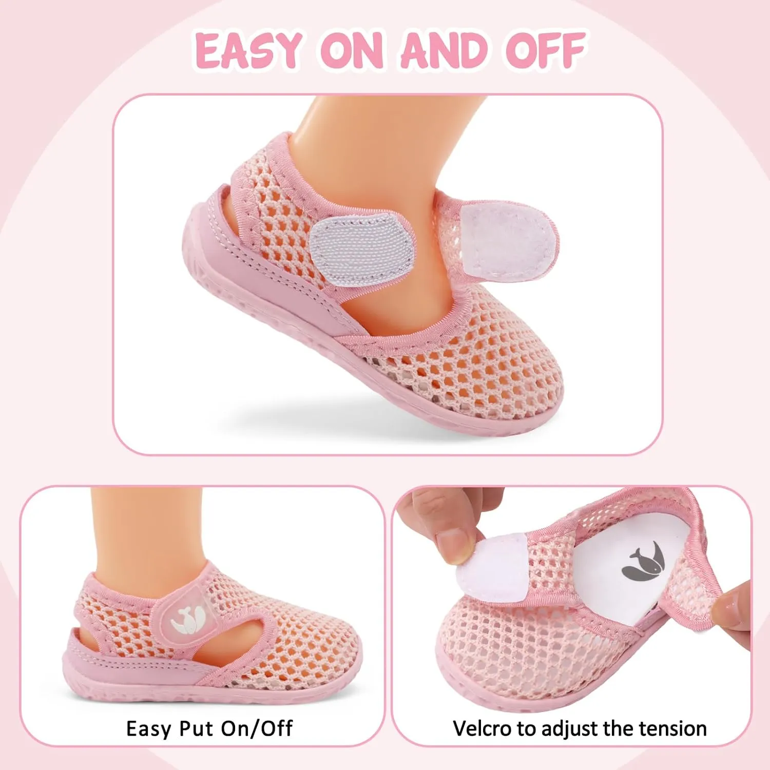 FEETCITY Baby Girl Boys Sandals Slippers Infant First Walker Shoes Summer Crib Shoes