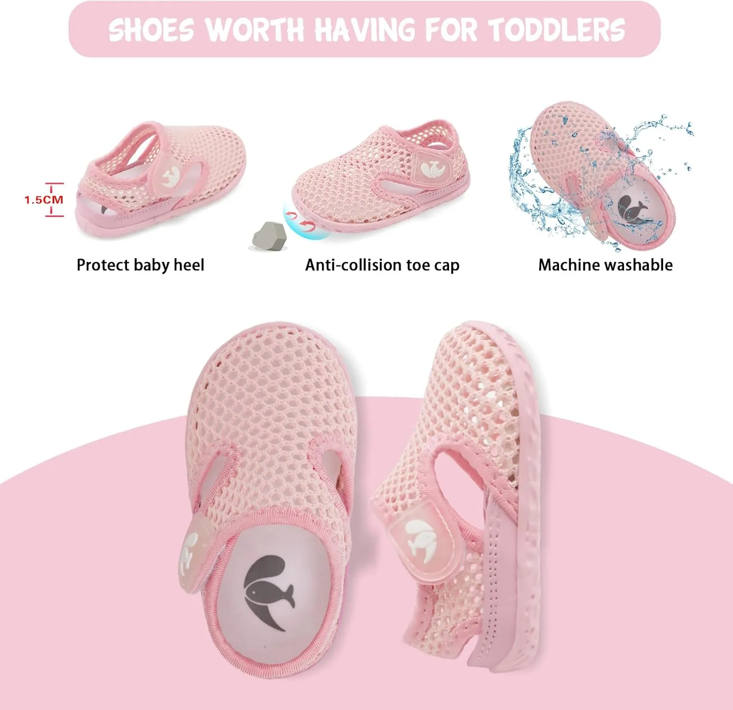 FEETCITY Baby Girl Boys Sandals Slippers Infant First Walker Shoes Summer Crib Shoes