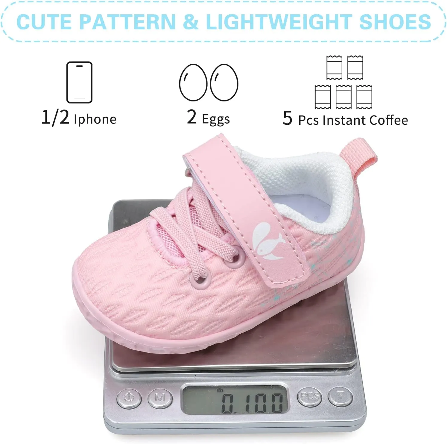 FEETCITY Baby Sneakers Boys Girls Infant Shoes First Walking Shoes Newborn Crib Shoes Toddler Slip On Shoes