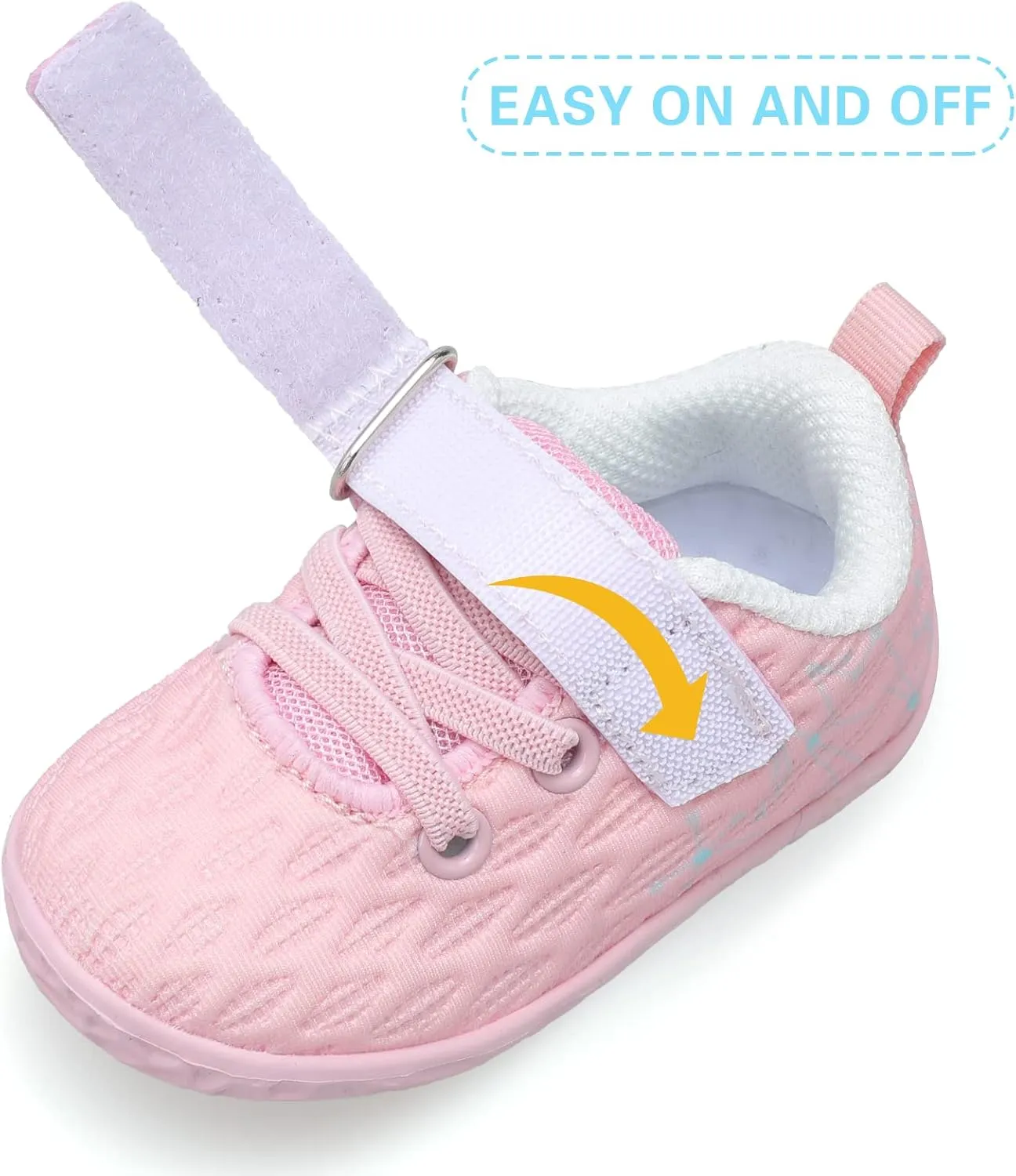 FEETCITY Baby Sneakers Boys Girls Infant Shoes First Walking Shoes Newborn Crib Shoes Toddler Slip On Shoes