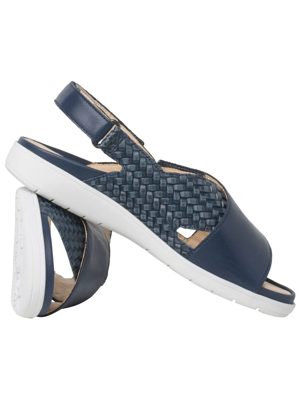 Ganter strappy sandals, navy blue