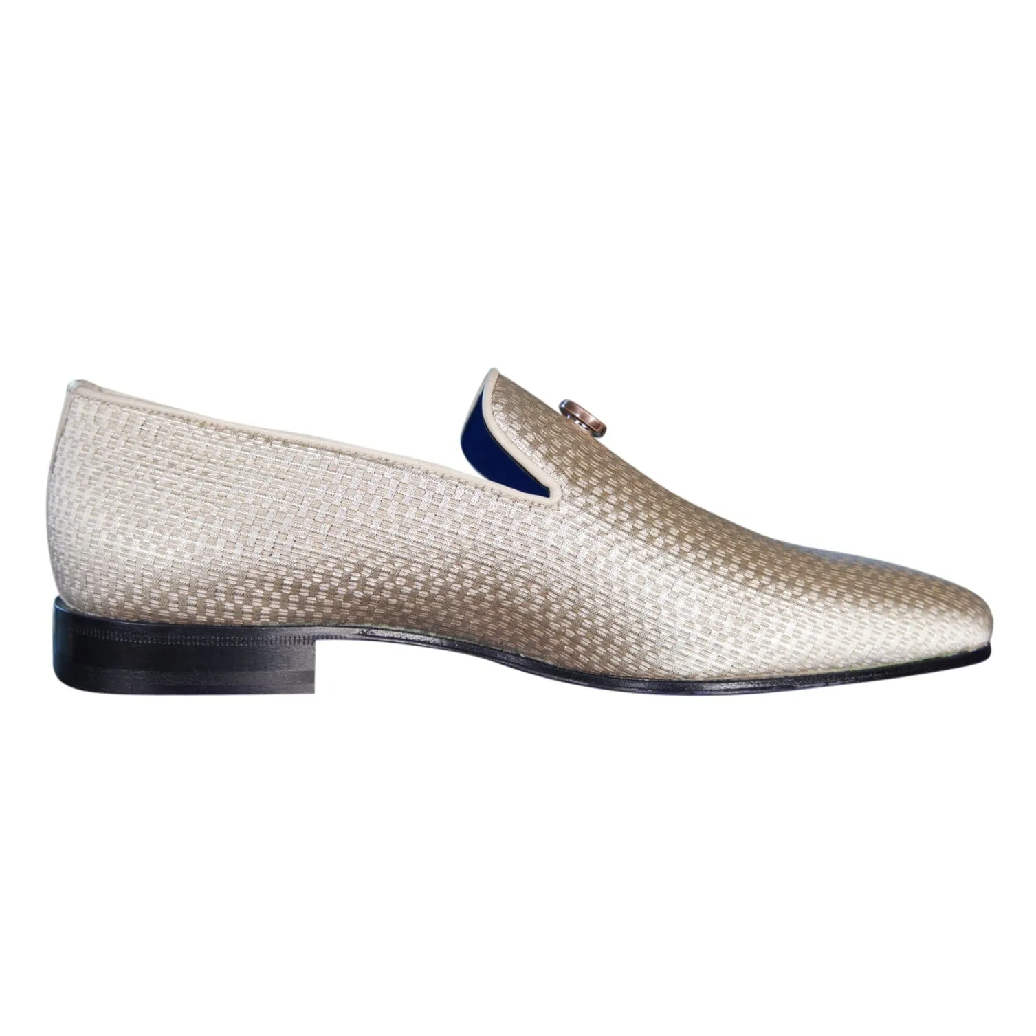 Gold Diamante With Rose Gold Hardware Loafer