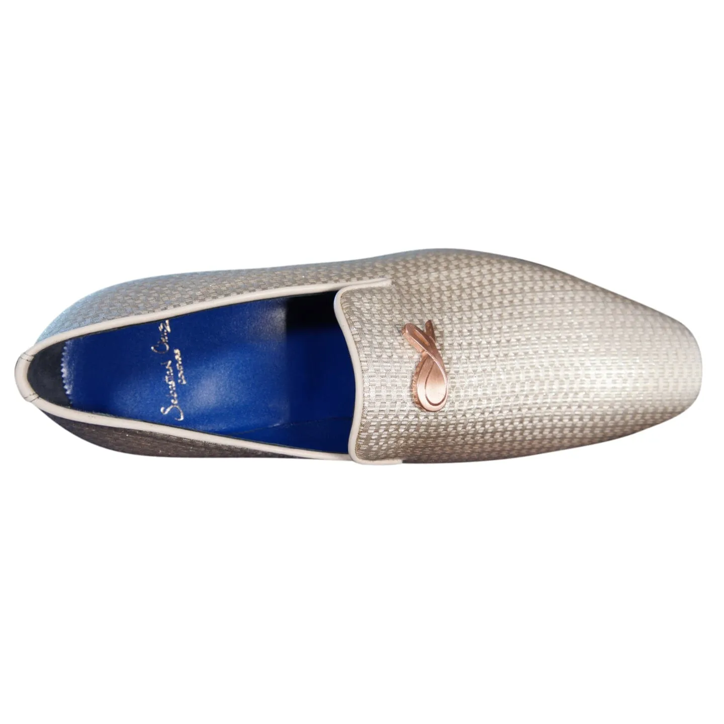 Gold Diamante With Rose Gold Hardware Loafer
