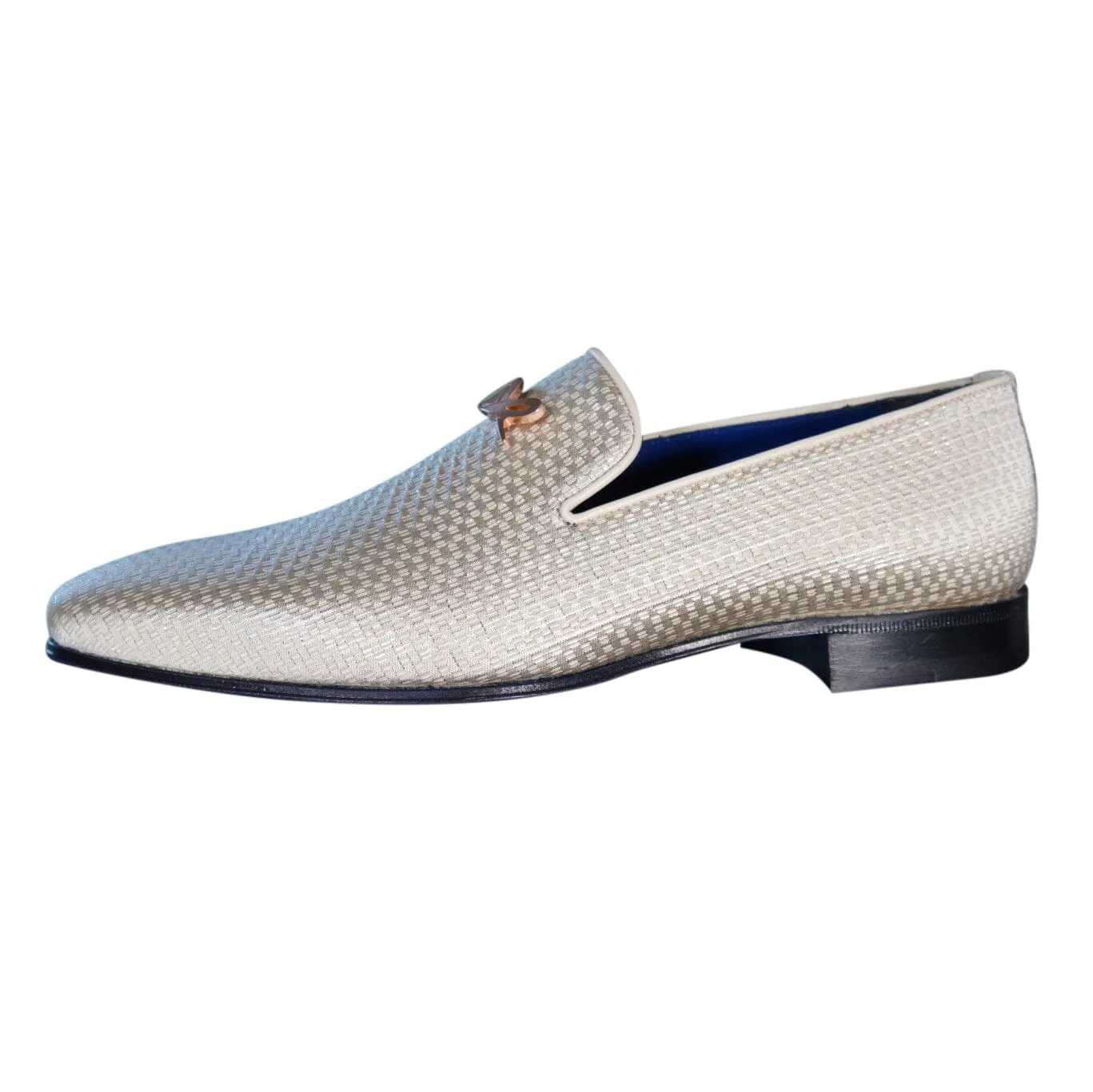 Gold Diamante With Rose Gold Hardware Loafer