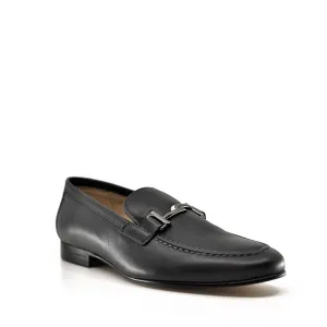 Hoo Dark Gray Slip-On Buckle Dress Shoes