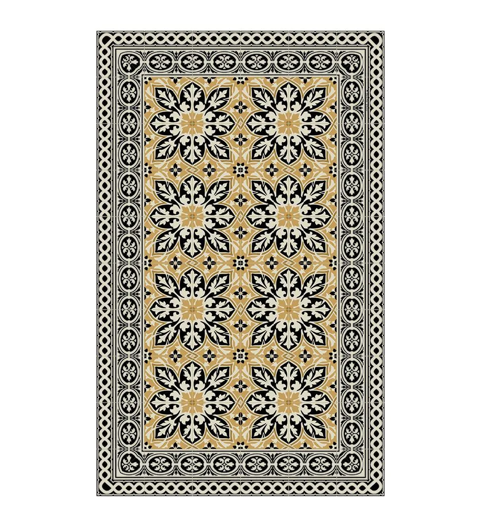 India Sunflower Vinyl rug