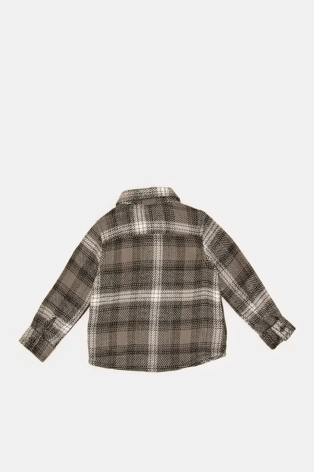 Infant Boys Black And White Shirt Set (2 Piece)