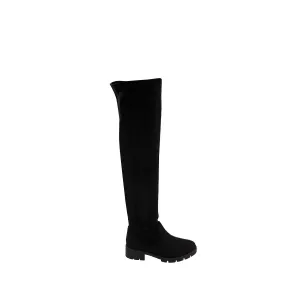 Janina Cleated Sole Over Knee Boot