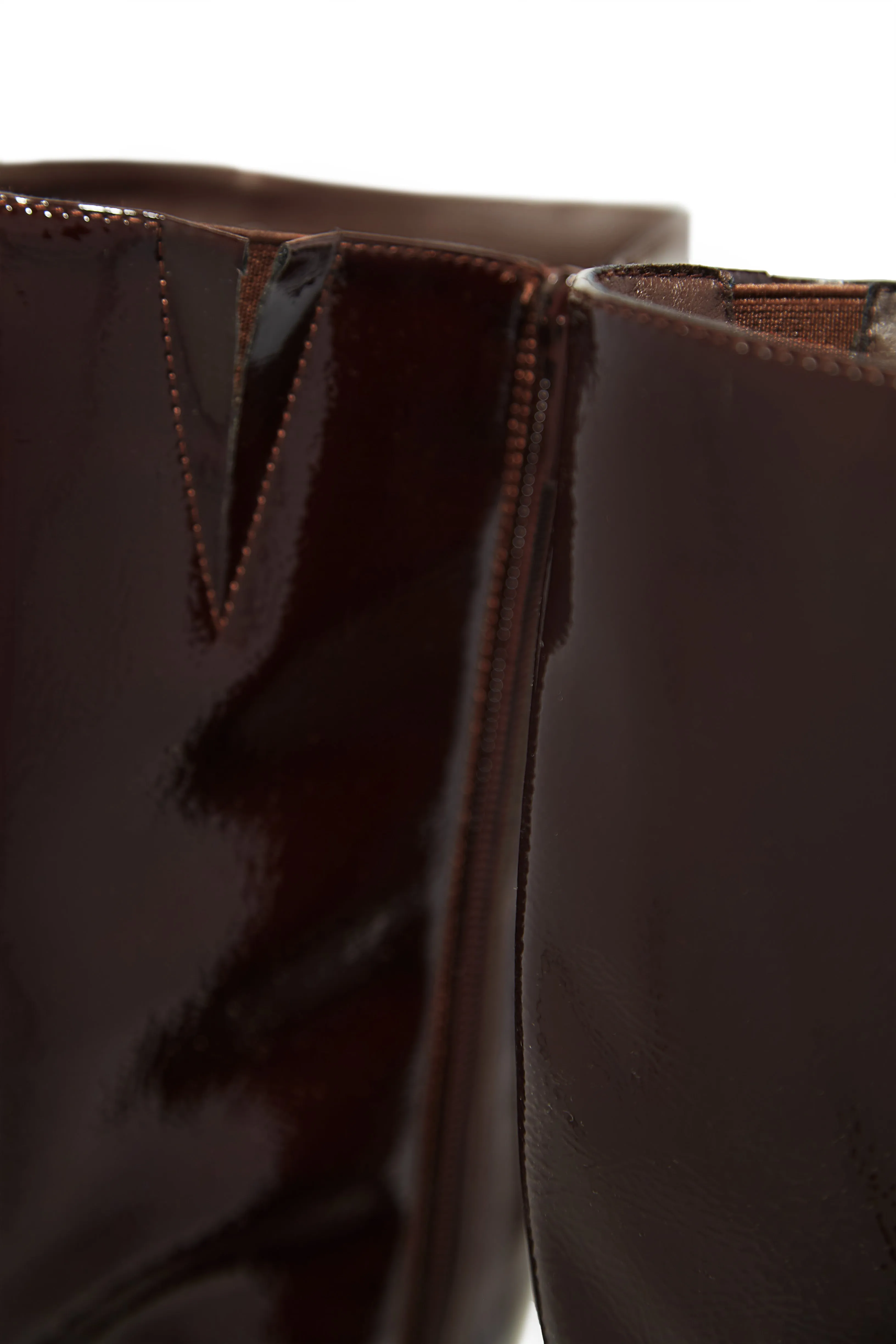 Kami Platform Block Heel Boots - Brown