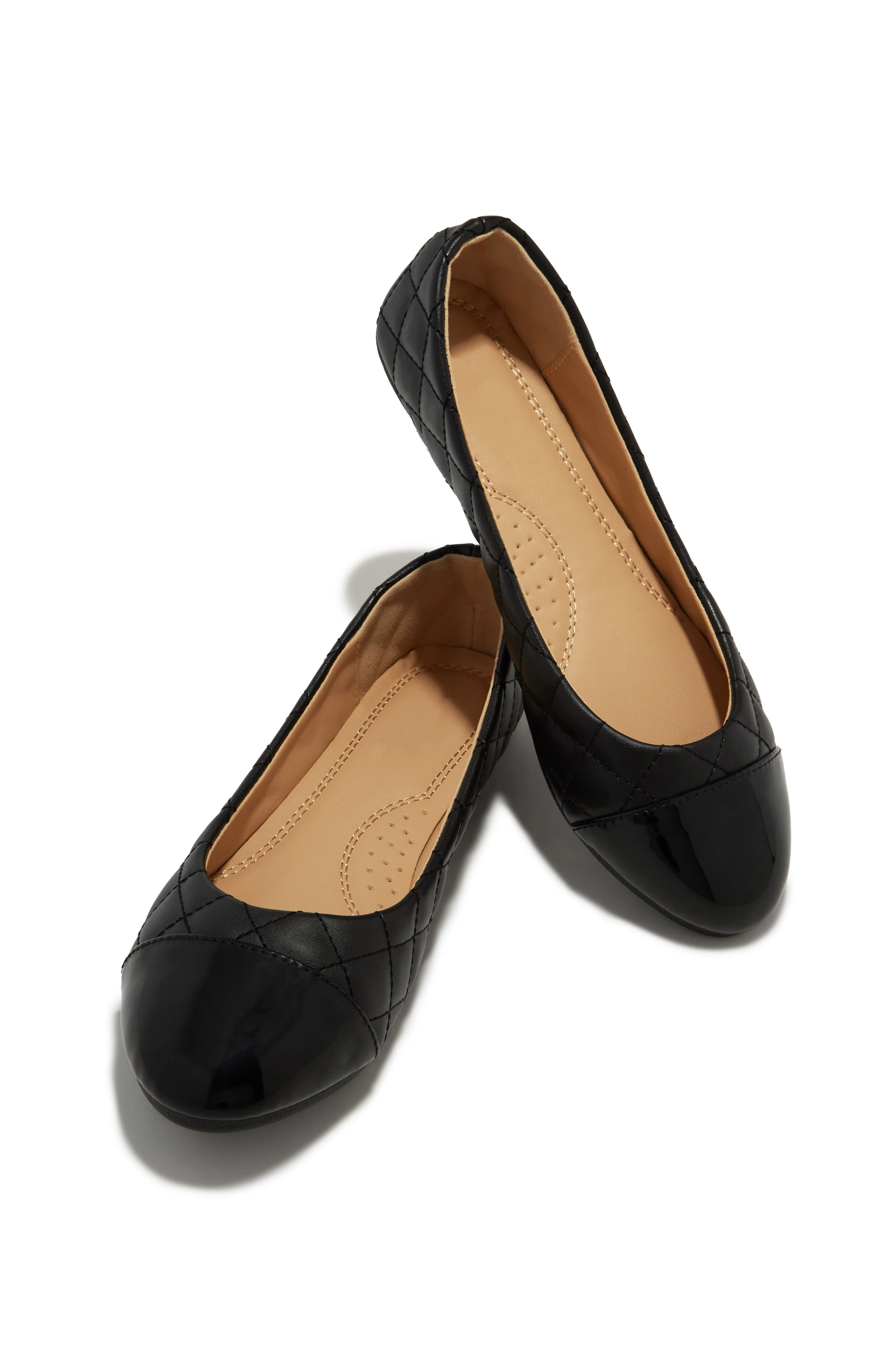 Kate Quilt Stitch Flats - Black