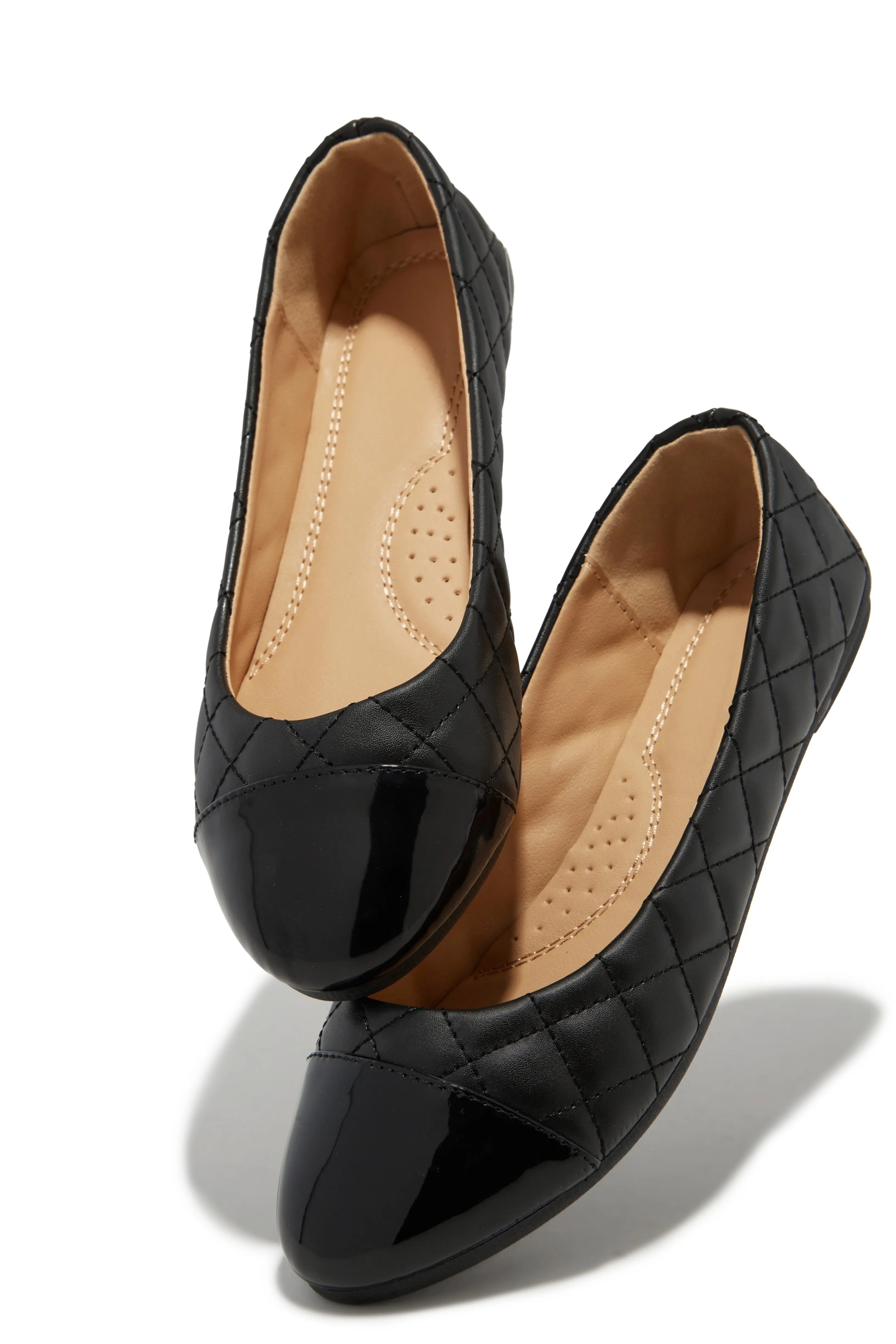 Kate Quilt Stitch Flats - Black
