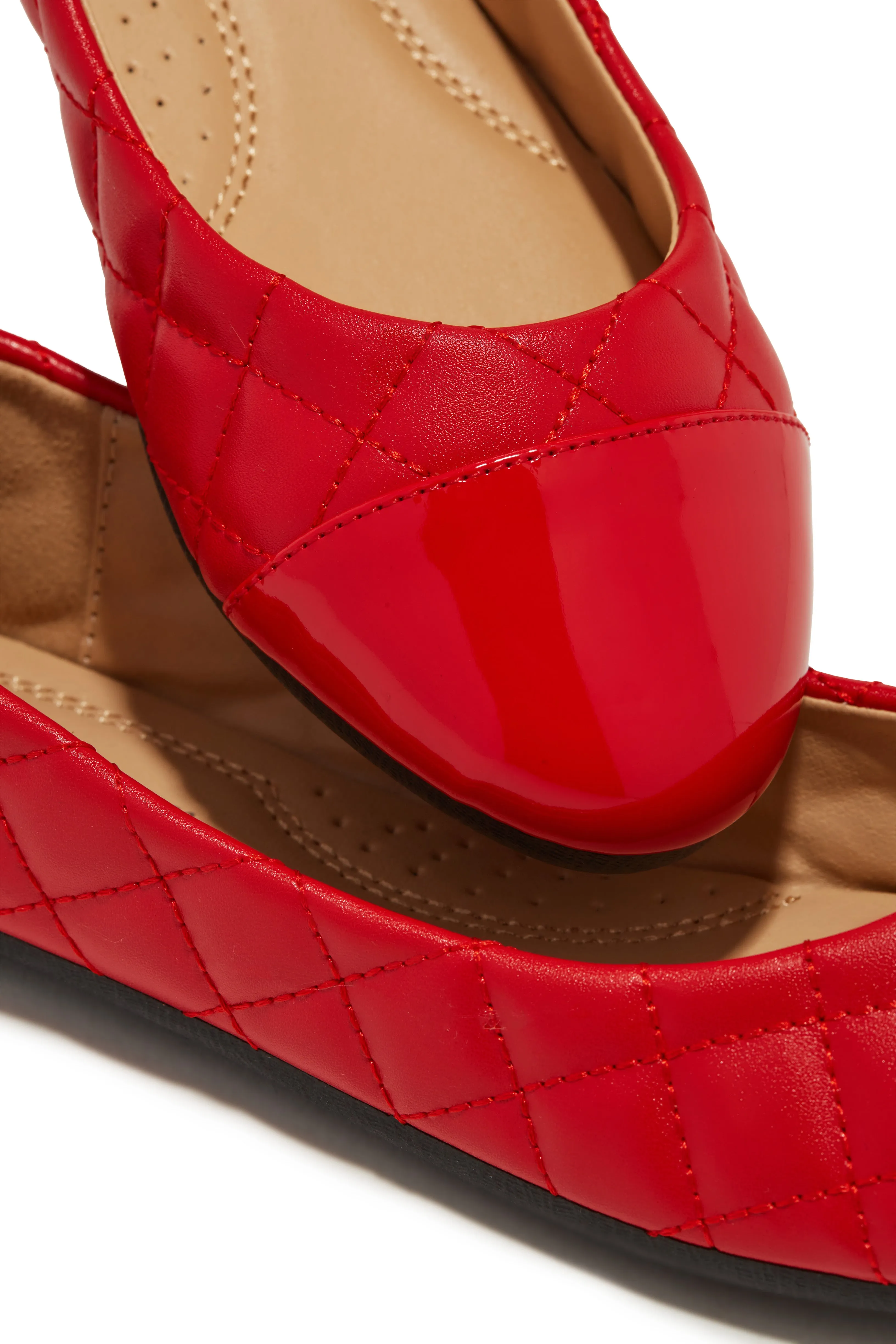 Kate Quilt Stitch Flats - Red