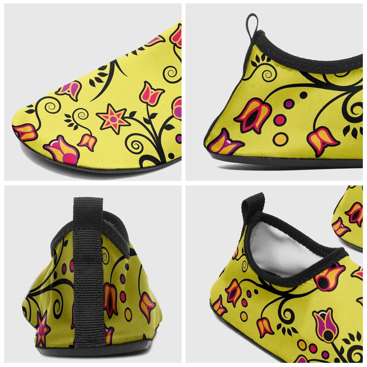 Key Lime Star Kid's Sockamoccs Slip On Shoes