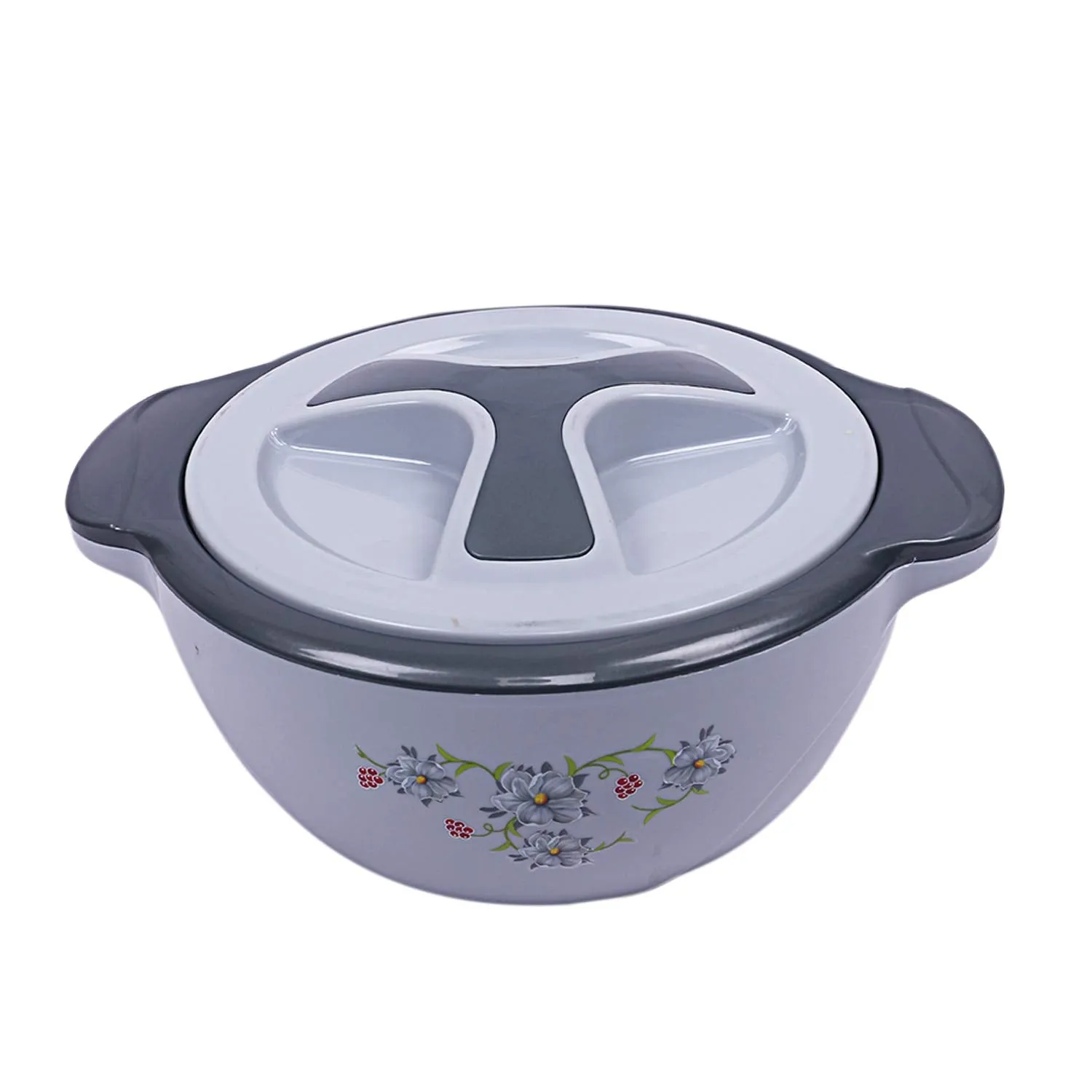 Kuber Industries Insulated Marigold Casserole/Hotpot 1500 Ml (Grey) -CTLTC12572
