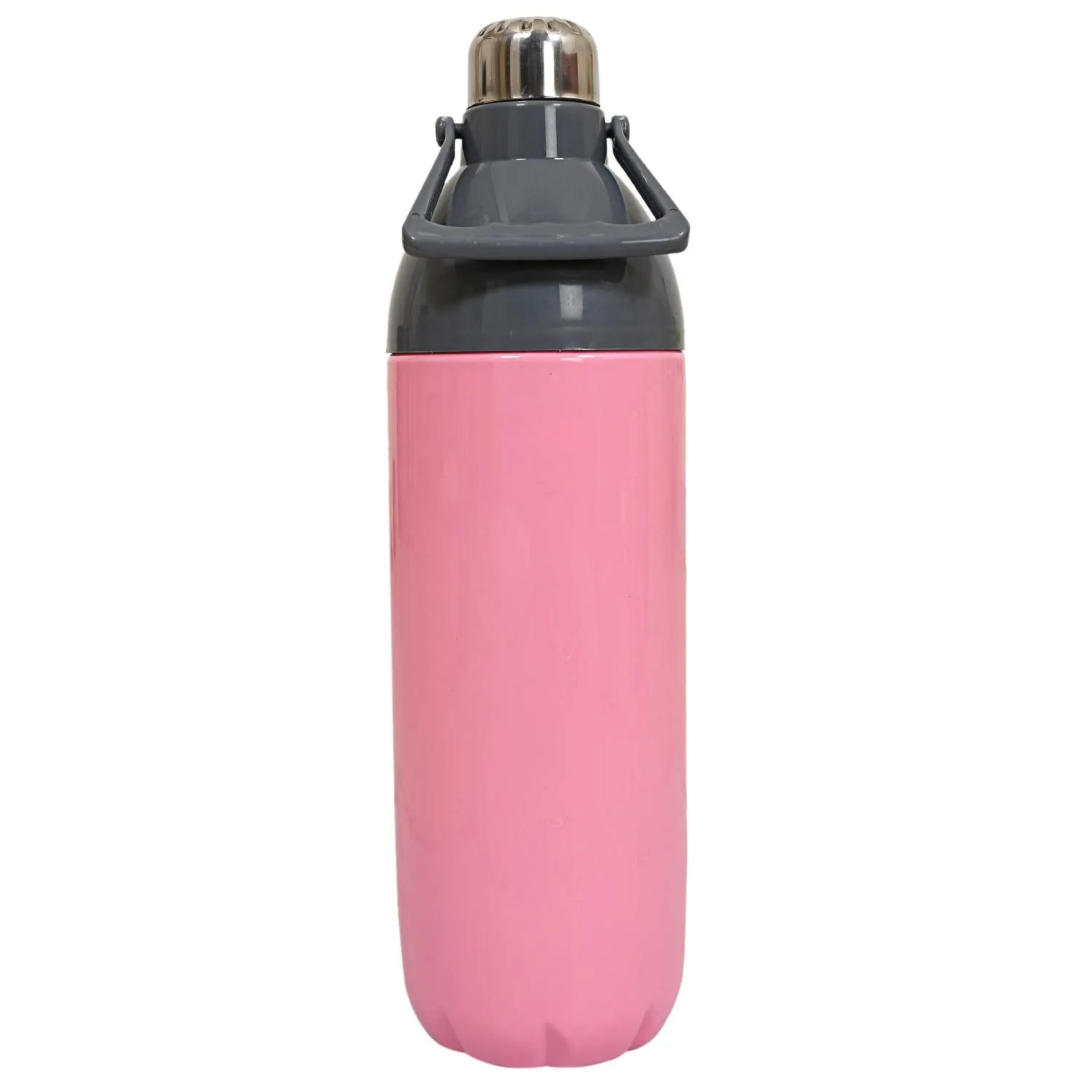 Kuber Industries Plastic Insulated Water Bottle with Handle 2200 ML (Pink) -CTLTC12692, Standard