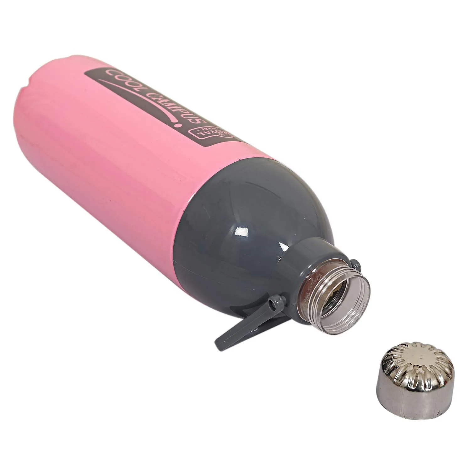 Kuber Industries Plastic Insulated Water Bottle with Handle 2200 ML (Pink) -CTLTC12692, Standard