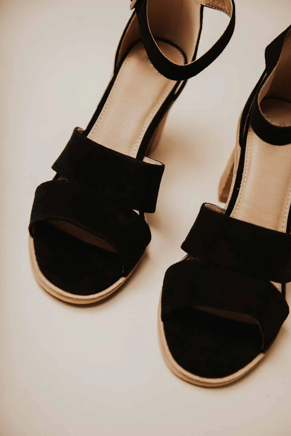 Lara Buckle Heel in Black