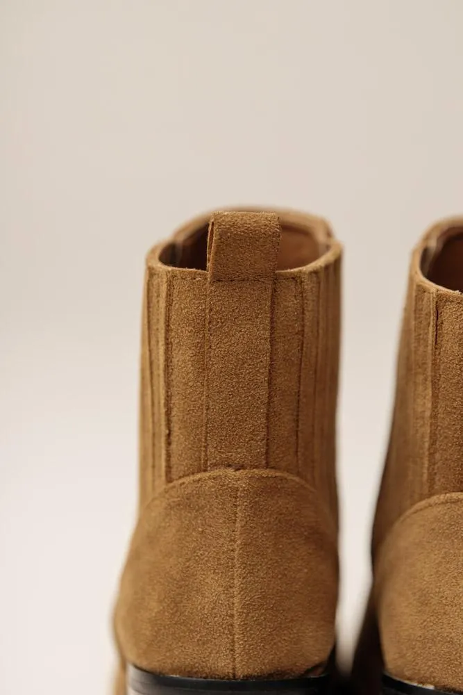Lucy Ankle Booties in Brown