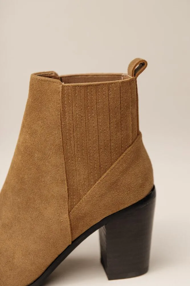 Lucy Ankle Booties in Brown