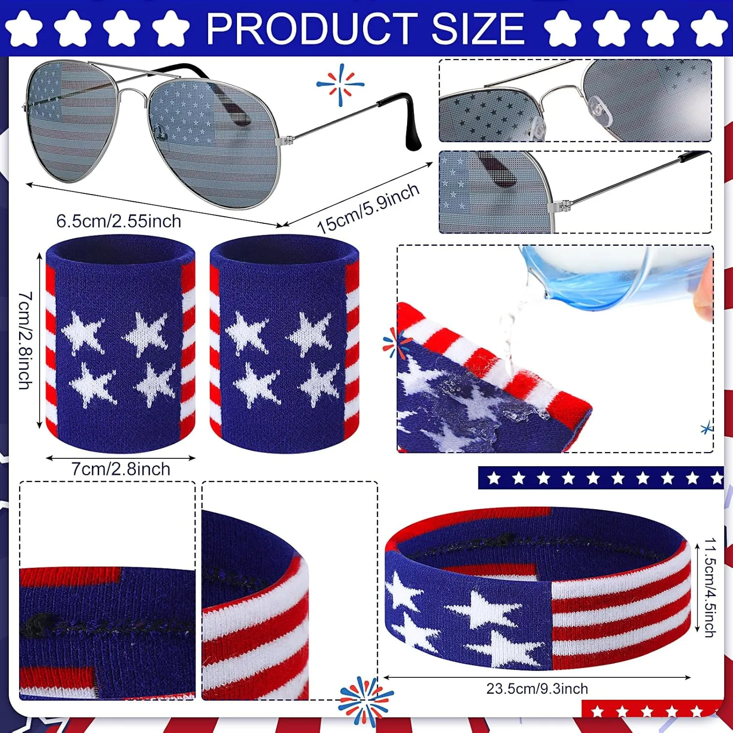 Mepase 4th of July Fanny Packs Patriotic Outfits Fanny Pack Beverage Beer Belt Holder Set Patriotic Accessories for Men(XL)