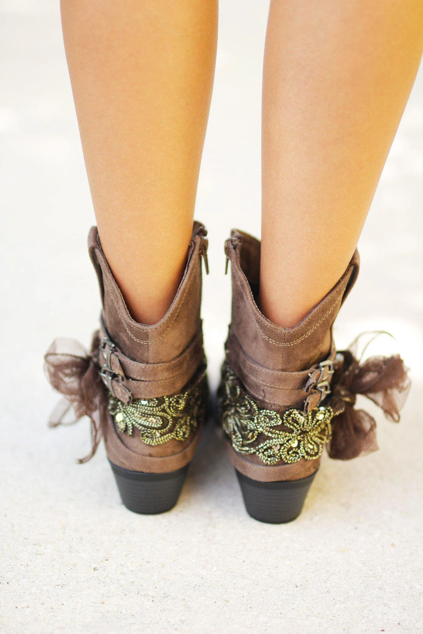 Midas Taupe Booties