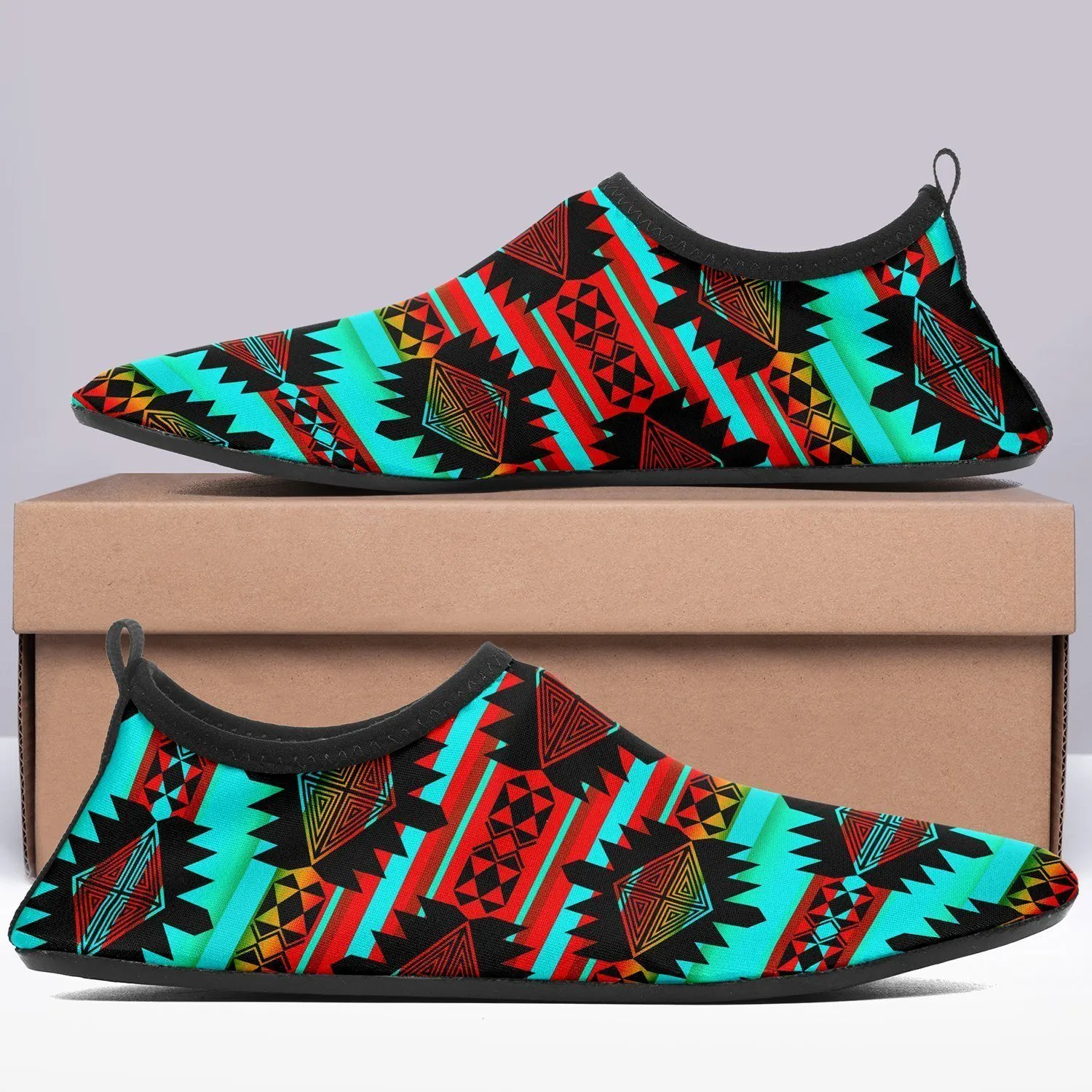 Okotoks Arrow Sockamoccs Kid's Sockamoccs Slip On Shoes